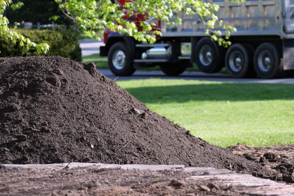 Pile of top soil